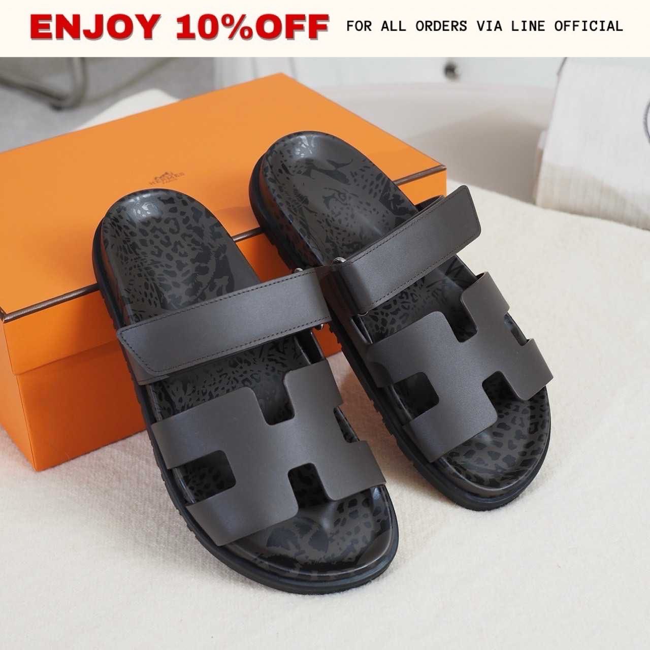 NEW! HERMES Chypre Sandals สี Ecorce | Shoes