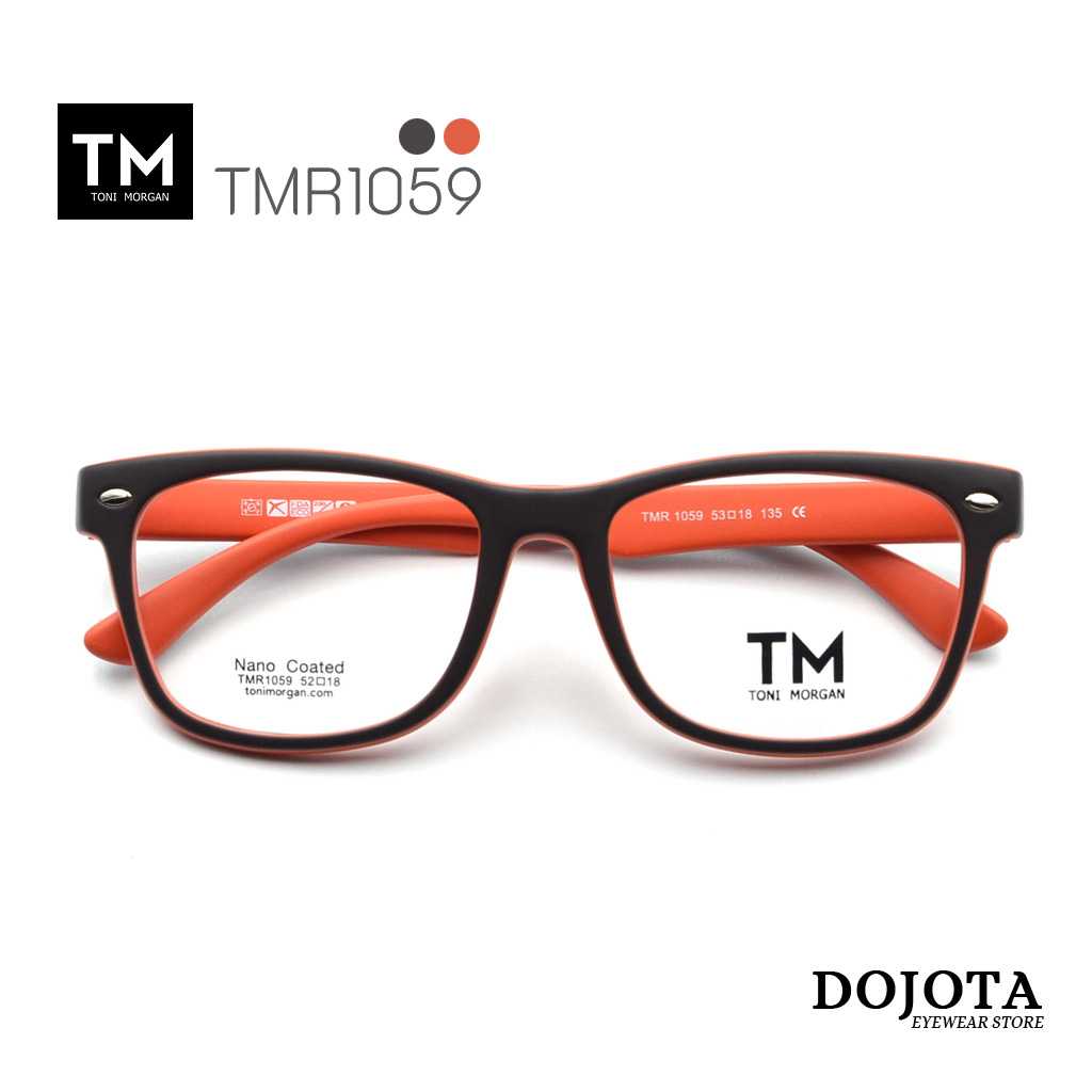 กรอบแว่นตา Toni Morgan รุ่น TMR1059 สีส้ม ยืดหยุ่นดี น้ำหนักเบา Made in Korea