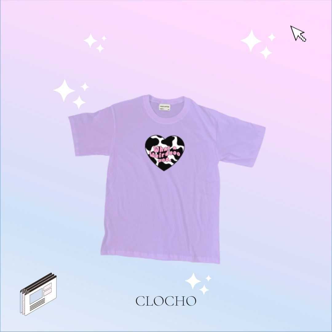 เสื้อยืด Oversize ลาย What a Weirdoooooo. รุ่น 𝗖𝗼𝗺𝗳𝘆 𝗖𝗼𝘁𝘁𝗼𝗻