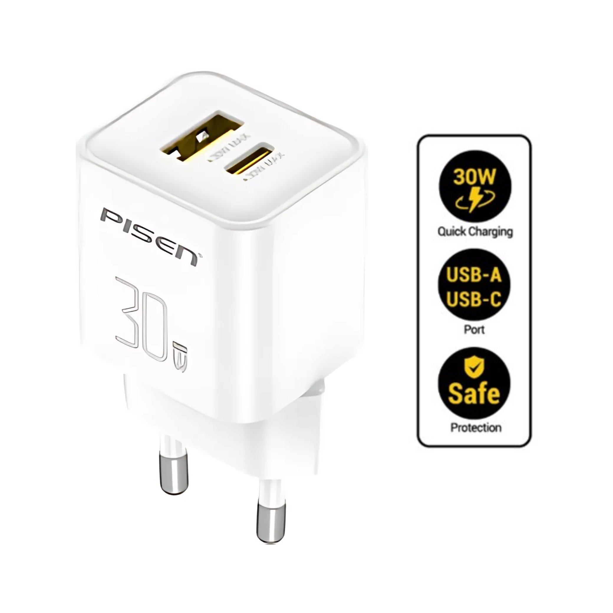 อะแดปเตอร์ PISEN TP-C52 Adapter​ 30W (1C1A)