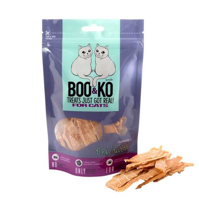 BOO&KO chicken Bite for cat ชิกเก้นไบท์  ขนมสำหรับแมว 60 g