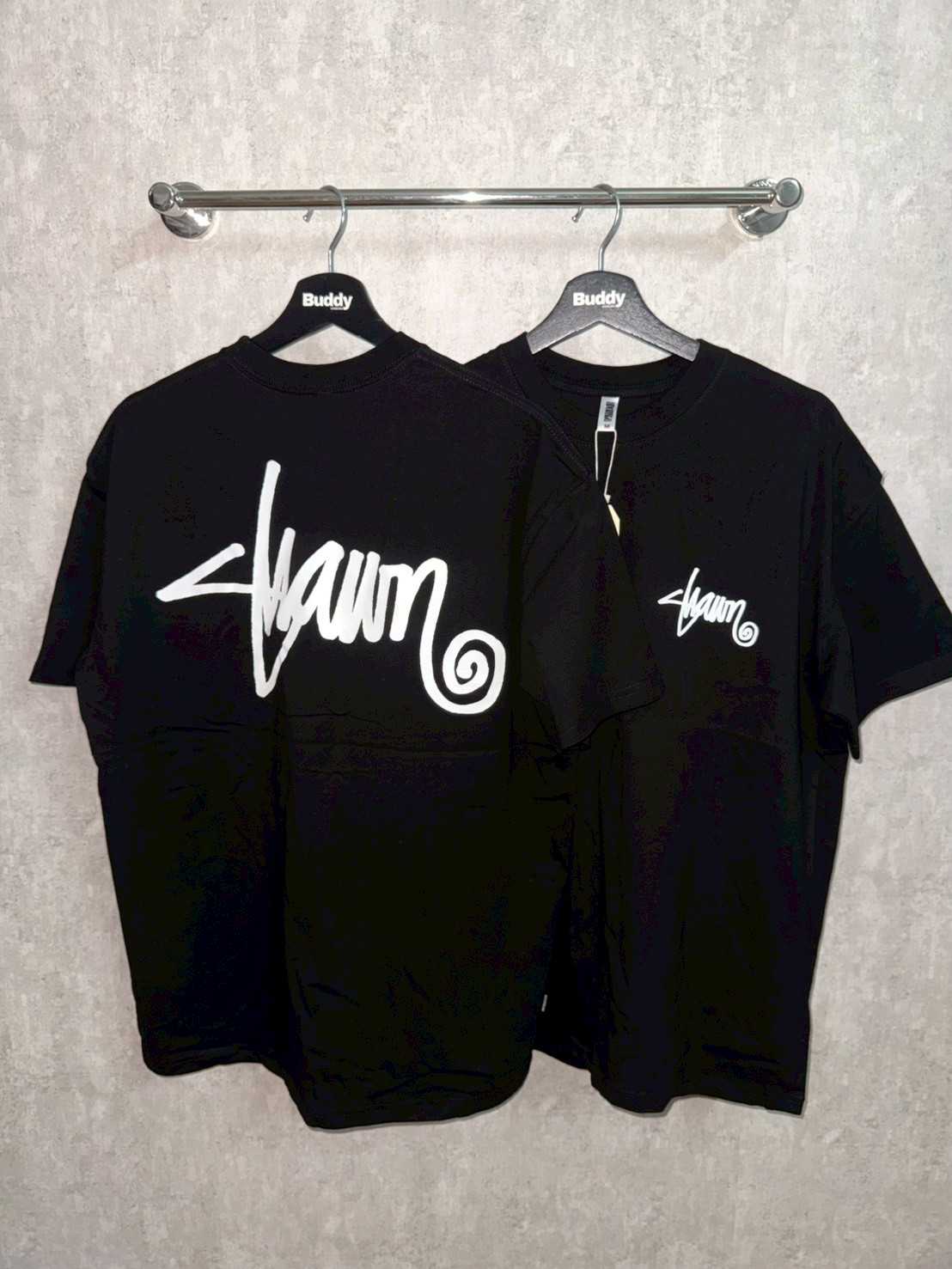 S-Double Shawn Script T-Shirt (Black/White)