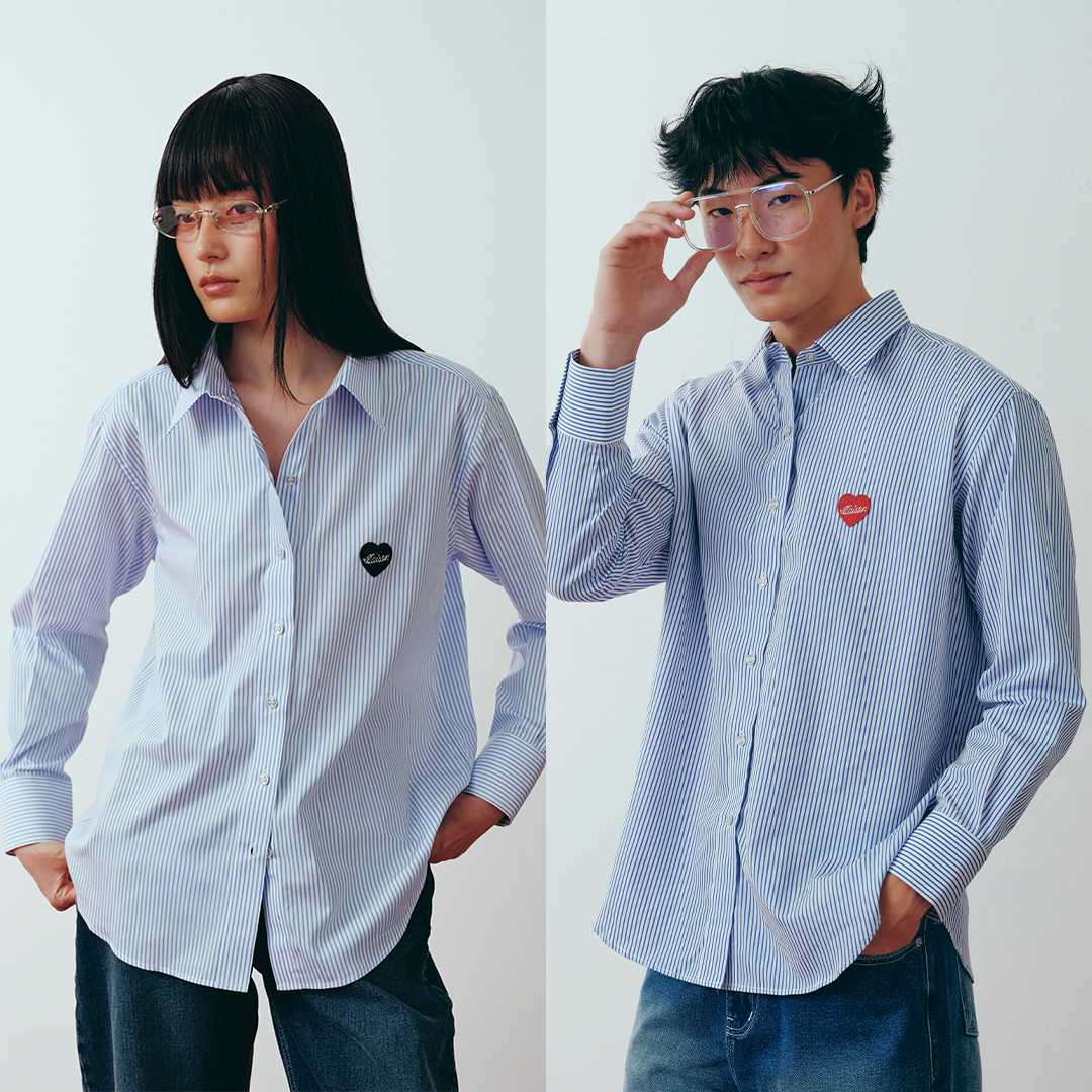 maison KEEPS | Taylor Adore Patch Logo Shirt | Unisex | เสื้อเชิ้ต | มีให้เลือก 2 Size 44'' และ 48''