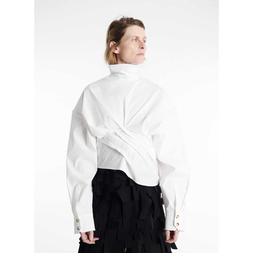 A.W.A.K.E. MODE Twisted Shirt - White