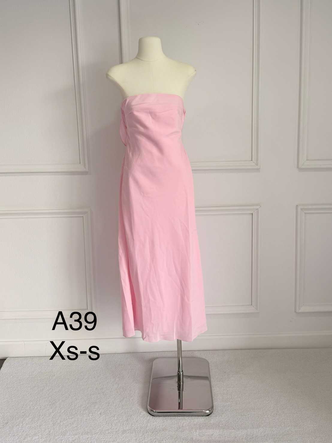 👑 One and Only | A39 Takecare Midi Dress - Pink สีพิเศษ