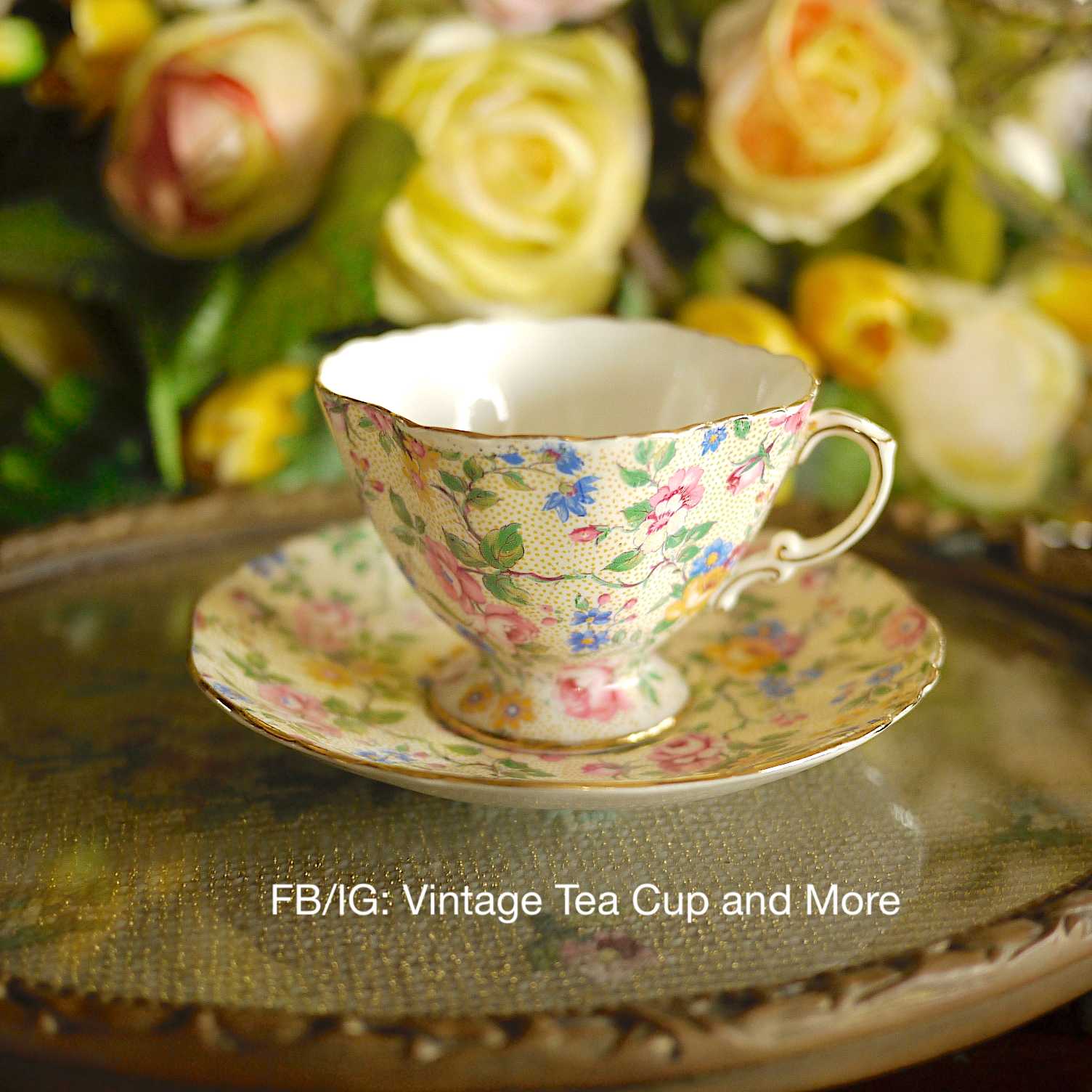 Hammersley Chintz England  Duo