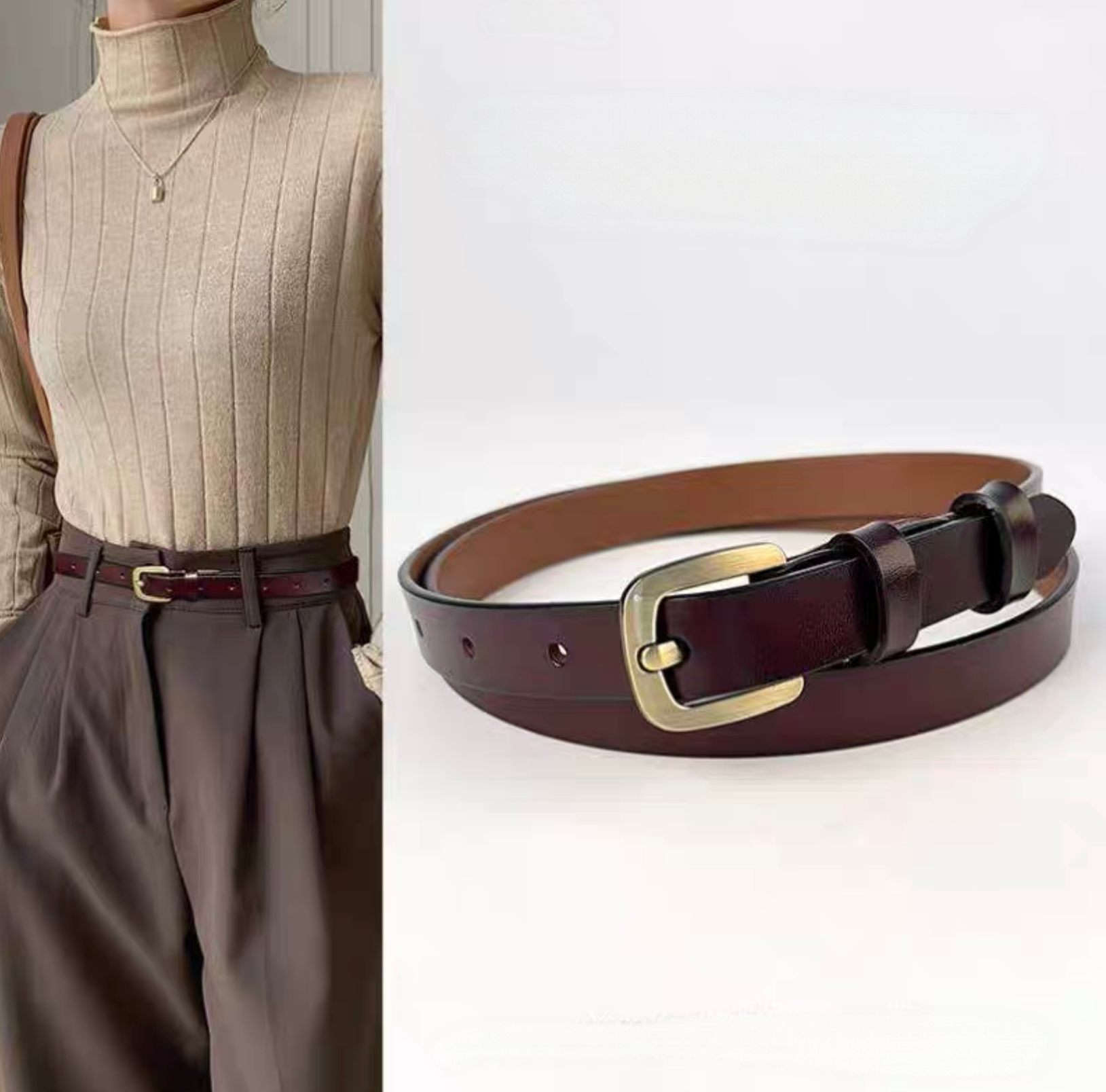 (หนังวัว ) รุ่น Biscuit