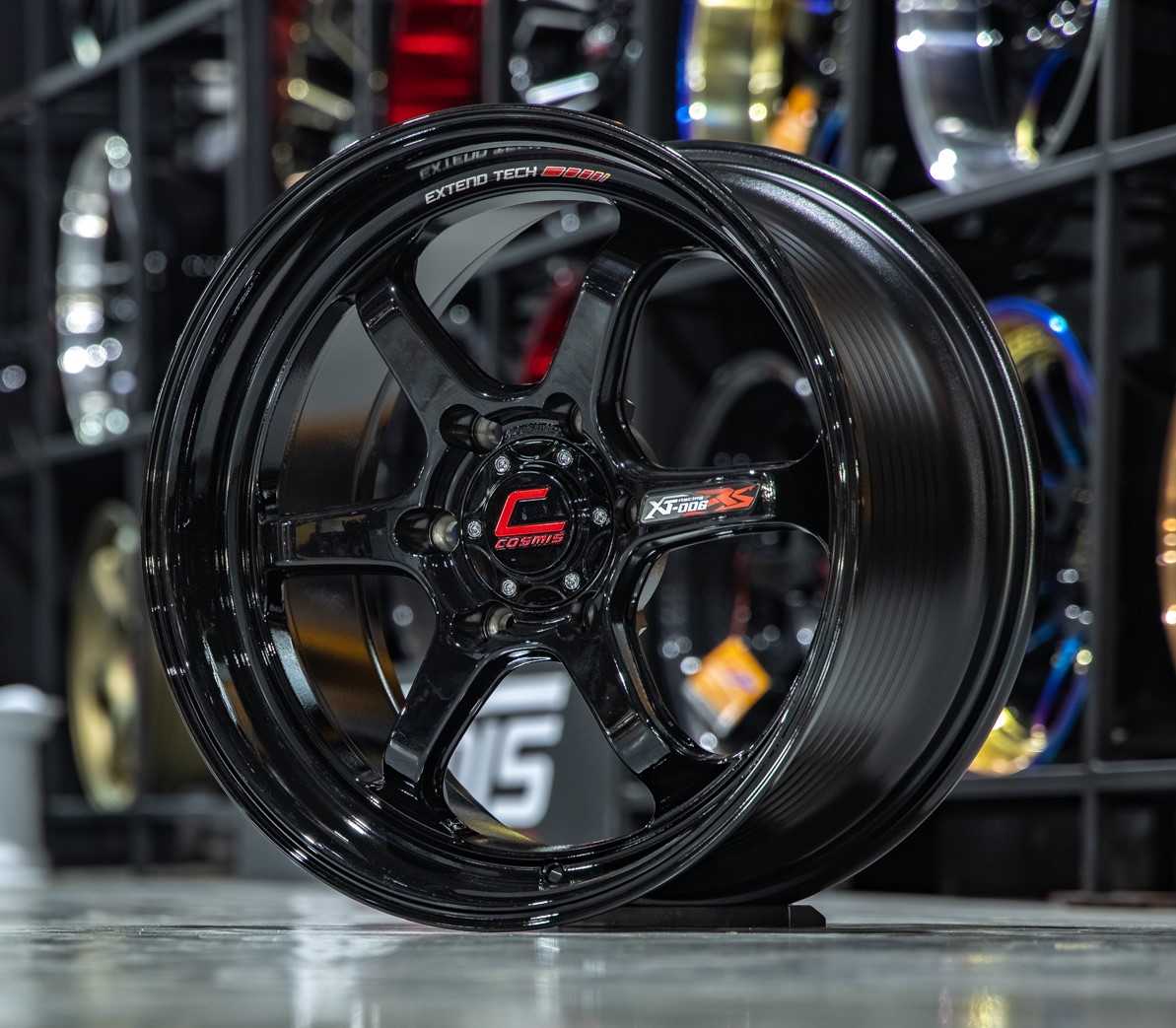 แม็กซ์ XT-006RS(YA059) 18X9.5 6X139.7 ET15 CB.106 BLK+PLATE  (สีดำเงาทั้งวง+เพลท)