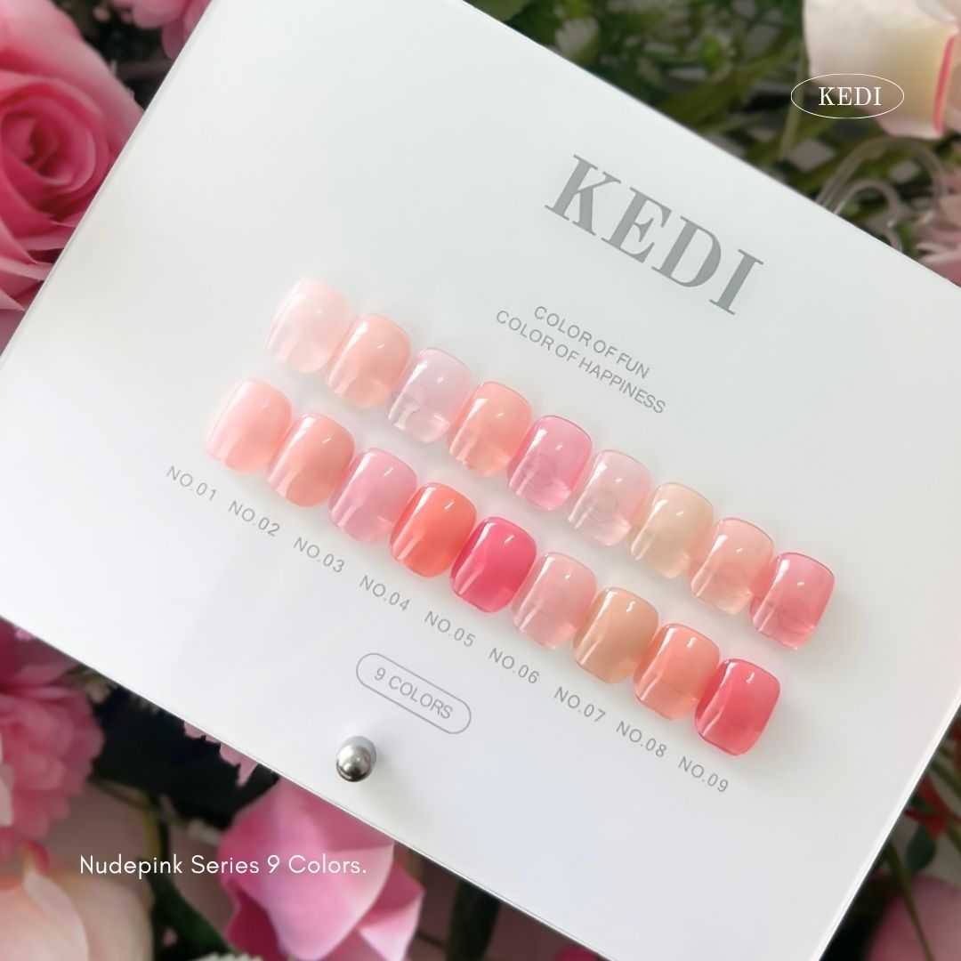 KEDI Nude Pink 15ml สีเจลคุณภาพ โทนสีไซรัปสุขภาพดี