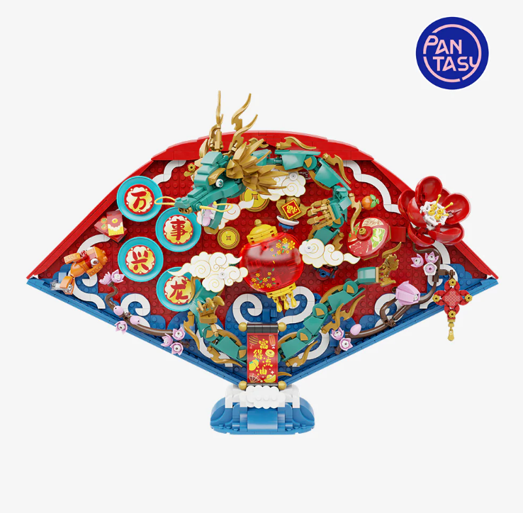 Dragon Lunar New Year Fan ตัวต่อพลาสติก รุ่นพัดมังกร