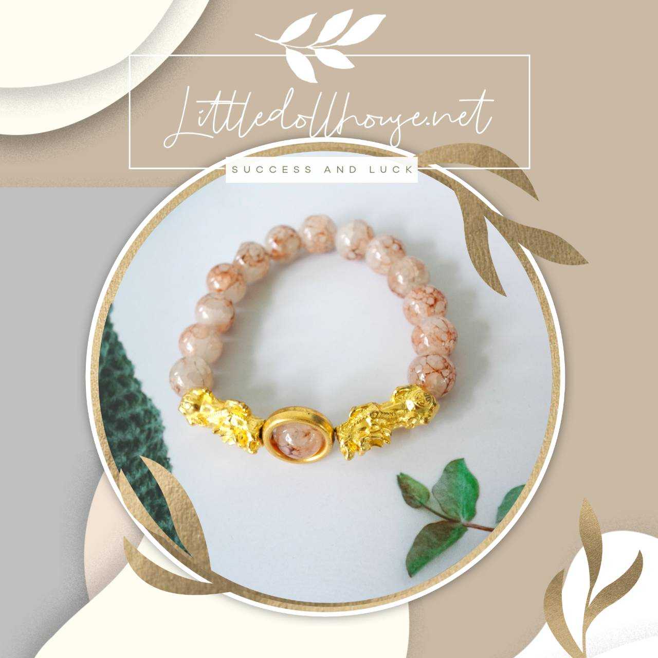 📮SALE!!ส่งฟรี!!📿กำไลปี่เซียะเรียกทรัพย์ สีน้ำตาล เสริมดวงการเงิน ค้าขาย โชคลาภ แก้ชง ขนาด 10 มิล
