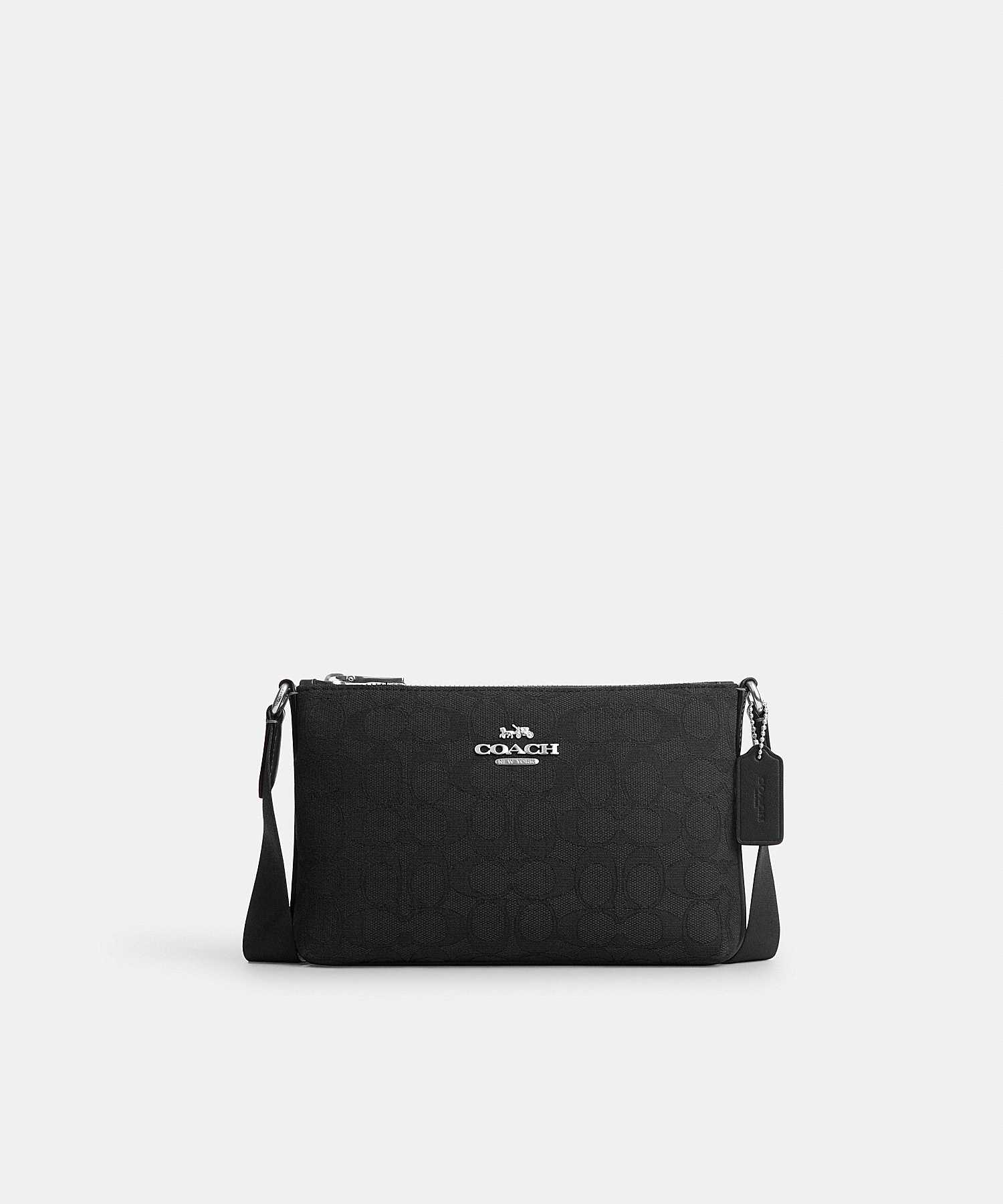 COACH PACE SLIM CROSSBODY BAG IN SIGNATURE JACQUARD CT799 SBKBK