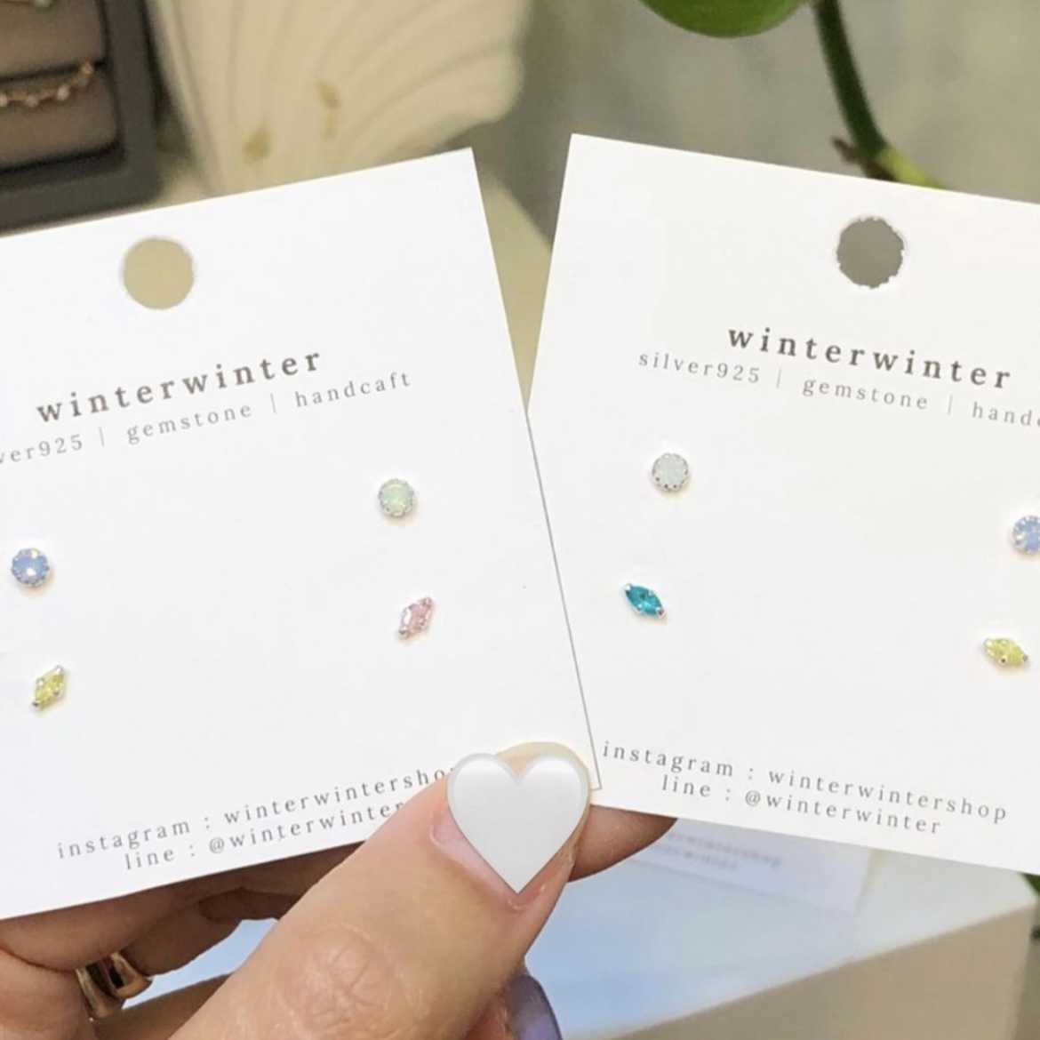 Winterwinter Jewelry Silver925 : ต่างหูเงินแท้ น่ารักมากๆ สามารถใส่ติดหูได้เลย