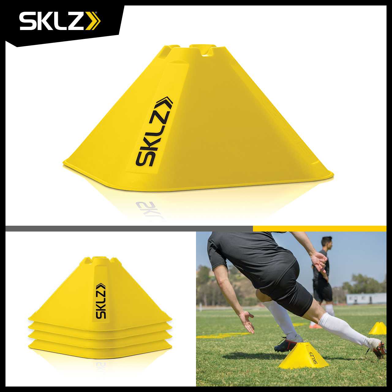 PRO TRAINING AGILITY CONES 6″
