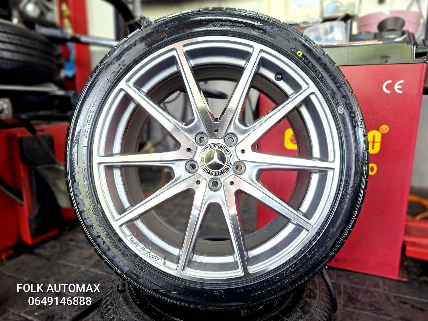 ปี 25 ล้อ Mercedes Benz แท้ ขอบ 19 E Class พร้อมยางใหม่ 1759668  91249668  91248668