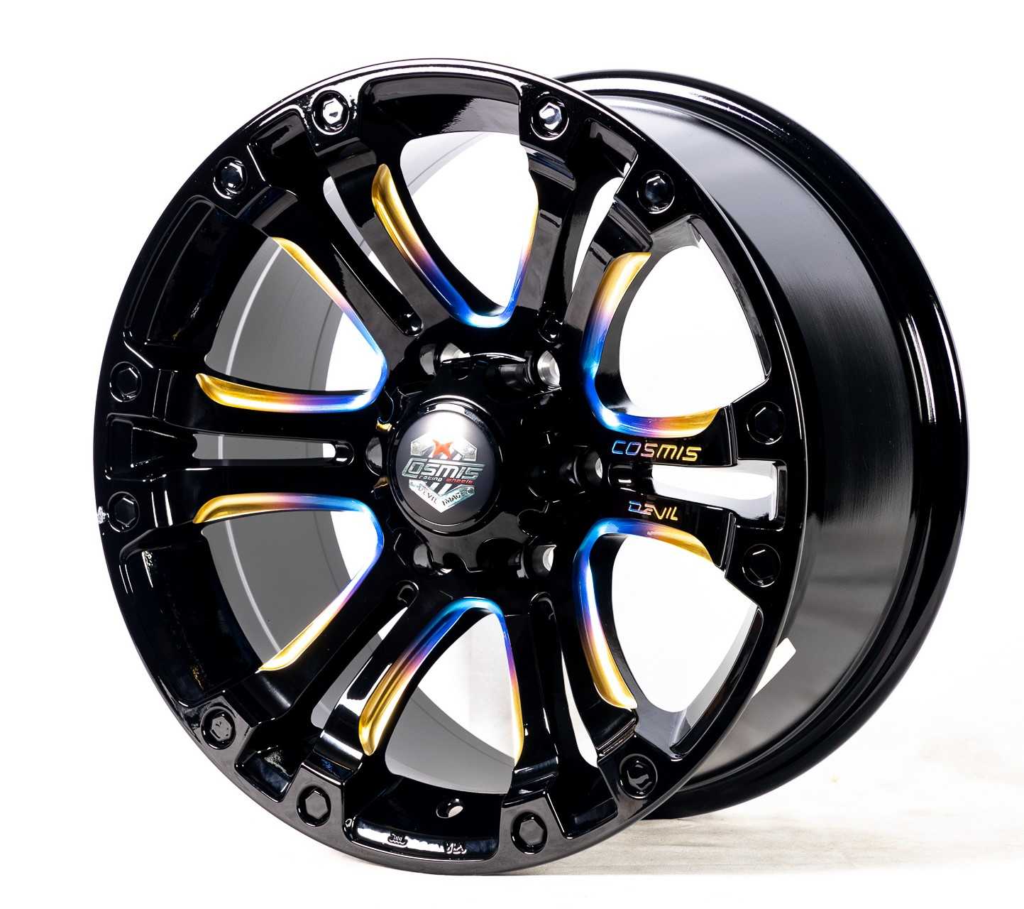 แม็กซ์ JUMP(8509) 18X9.0 6X139.7 ET20 CB.106 TITANIUMBLACK(สีไทเทเนียมแบล็ค)Custom