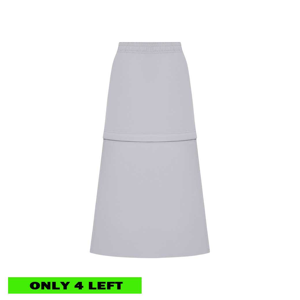 NYLON DETACHABLE SKIRT - GREY