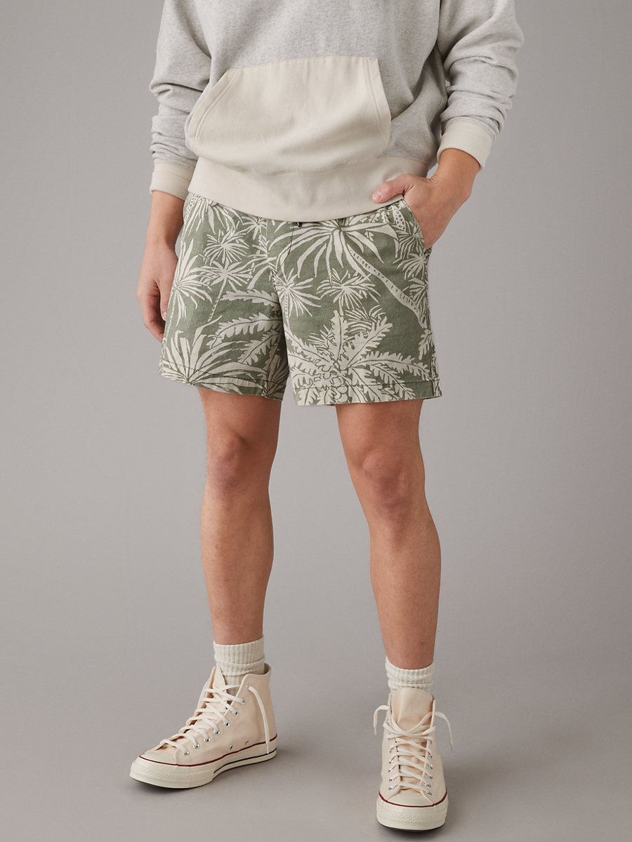 กางเกงขาสั้น ผู้ชาย 7740 7 IN COTTON LINEN TREKKER ( 013-7740-858 )