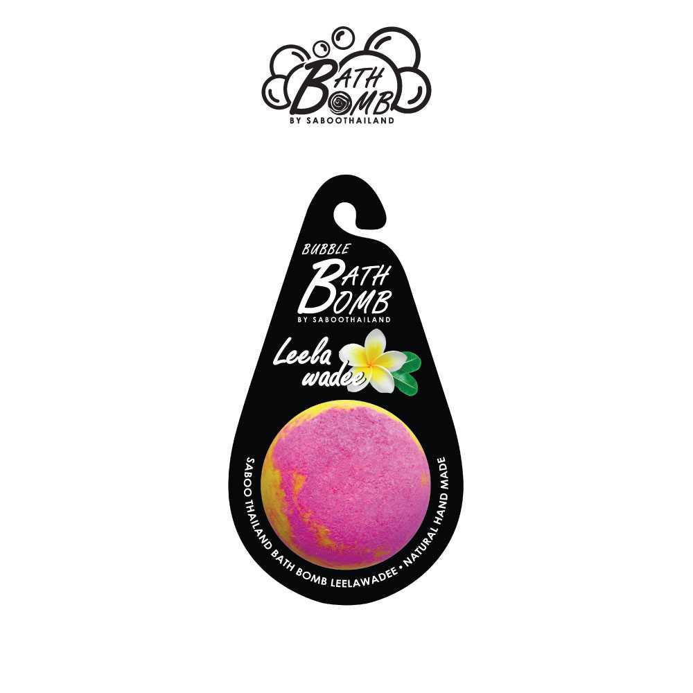 แบบแขวน สบู่แนชเชอรัล บาธบอม กลิ่นลีลาวดี 150กรัม - SABOO NATURAL BATH BOMB LEELAWADEE 150g