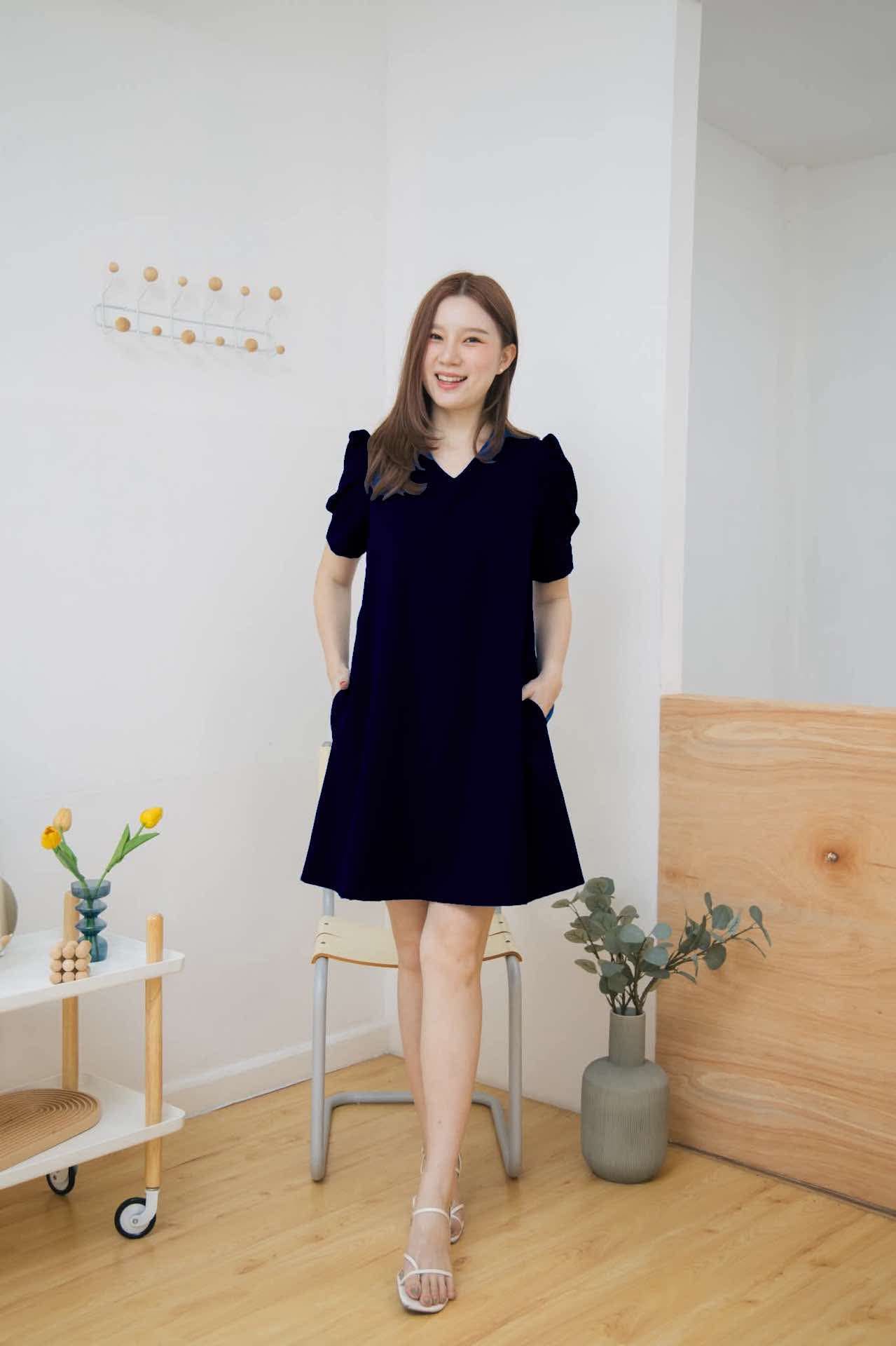 ชุดให้นมสีดำ Black paris dress 