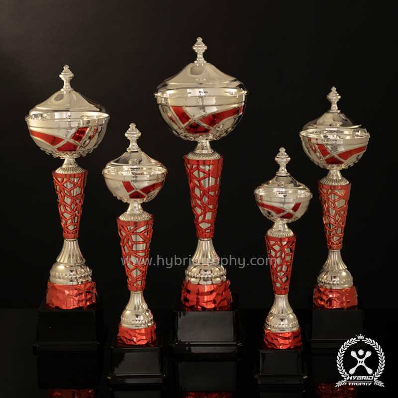Hybrid Trophy ถ้วยรางวัลโลหะอิตาลี HYB-234 สี Red