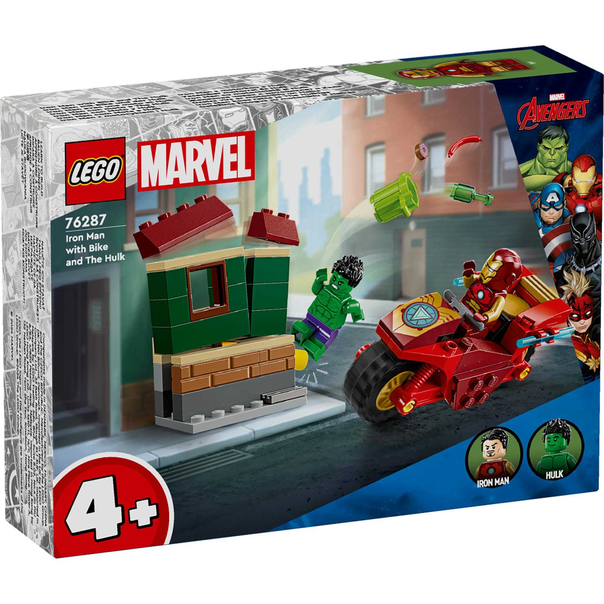 LEGO 76287 Iron Man with Bike and The Hulk