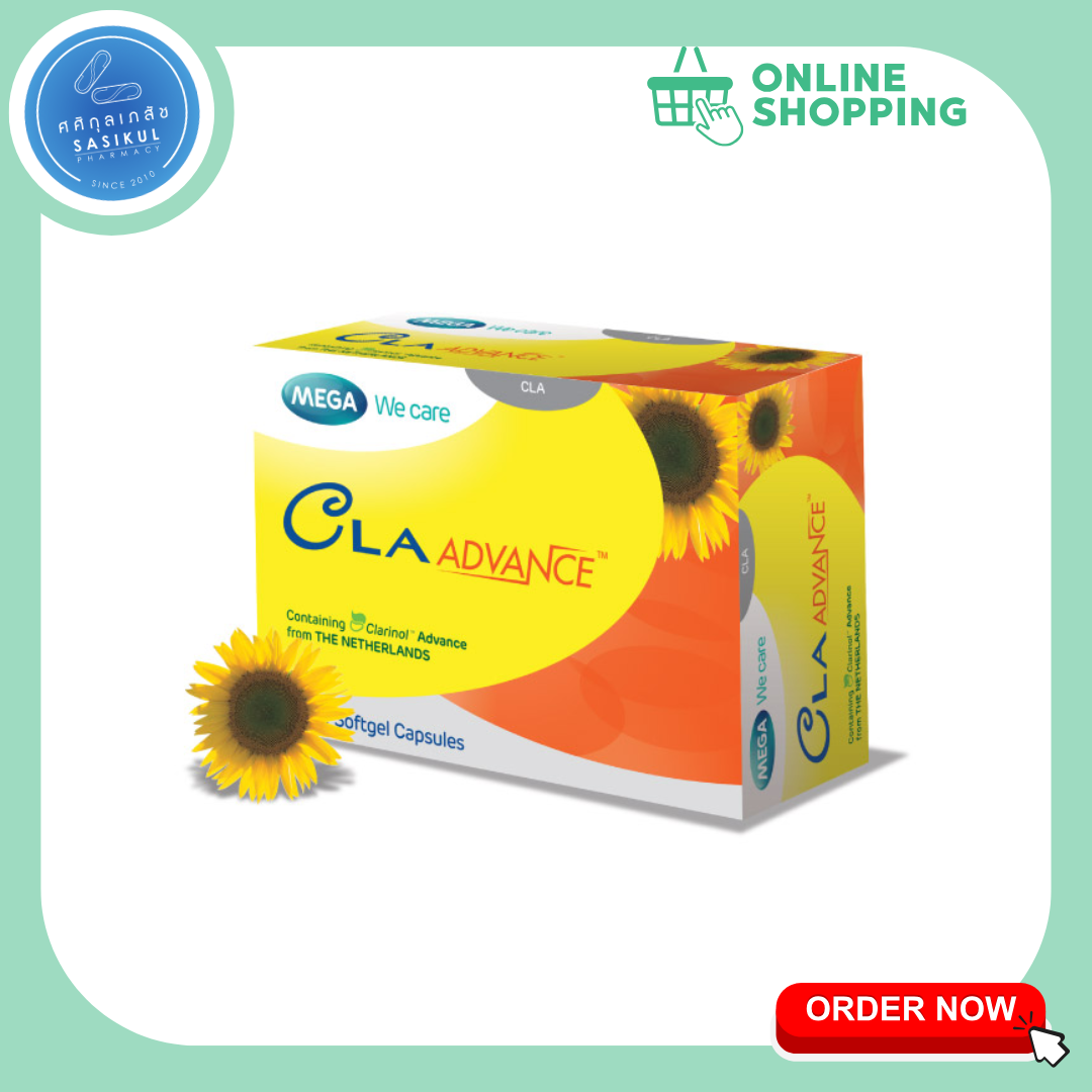 Mega We Care CLA Advance 1000mg 30เม็ด ลดน้ำหนัก กระชับสัดส่วน