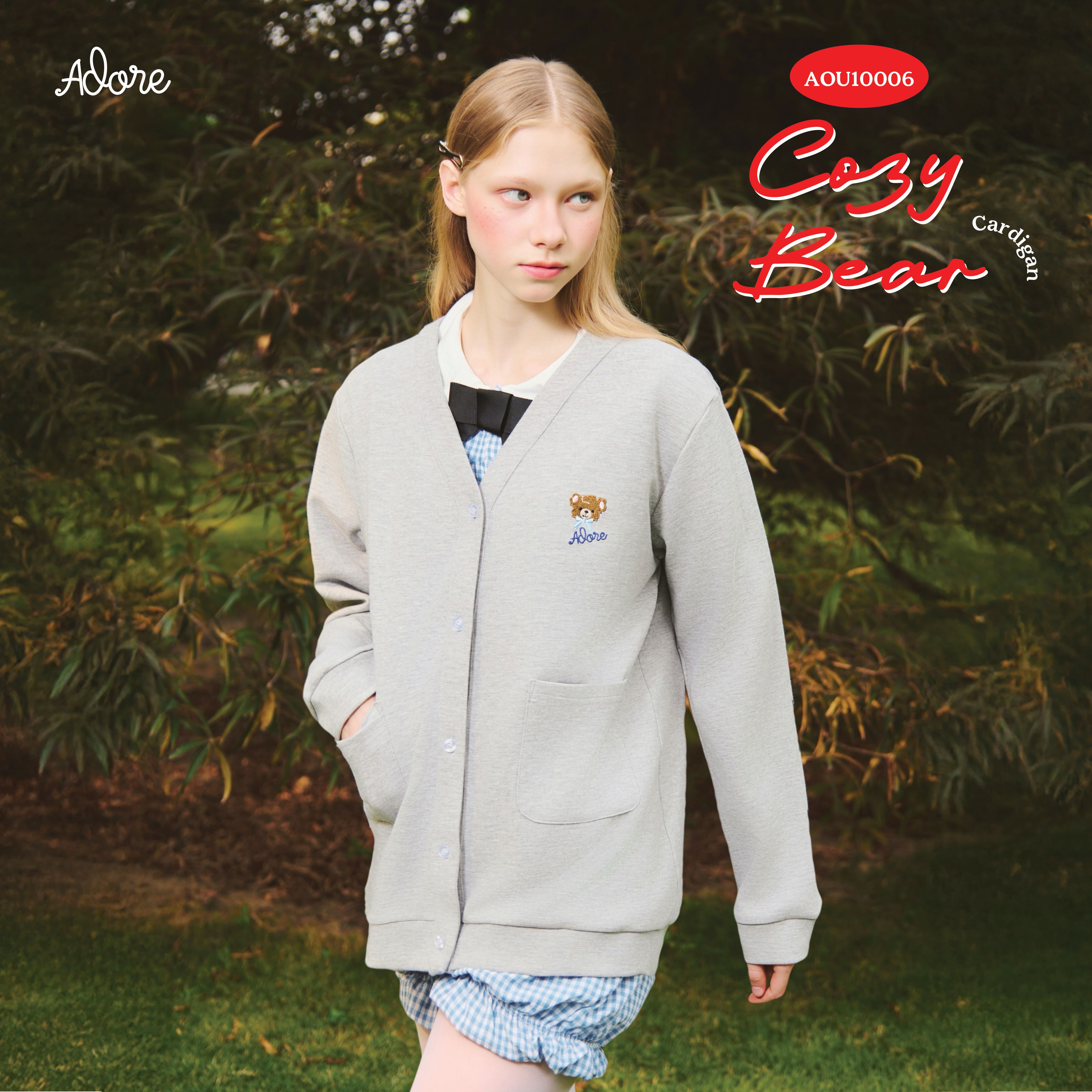 ADORE2112 AOU10006 :  Cozy Bear Cardigan
