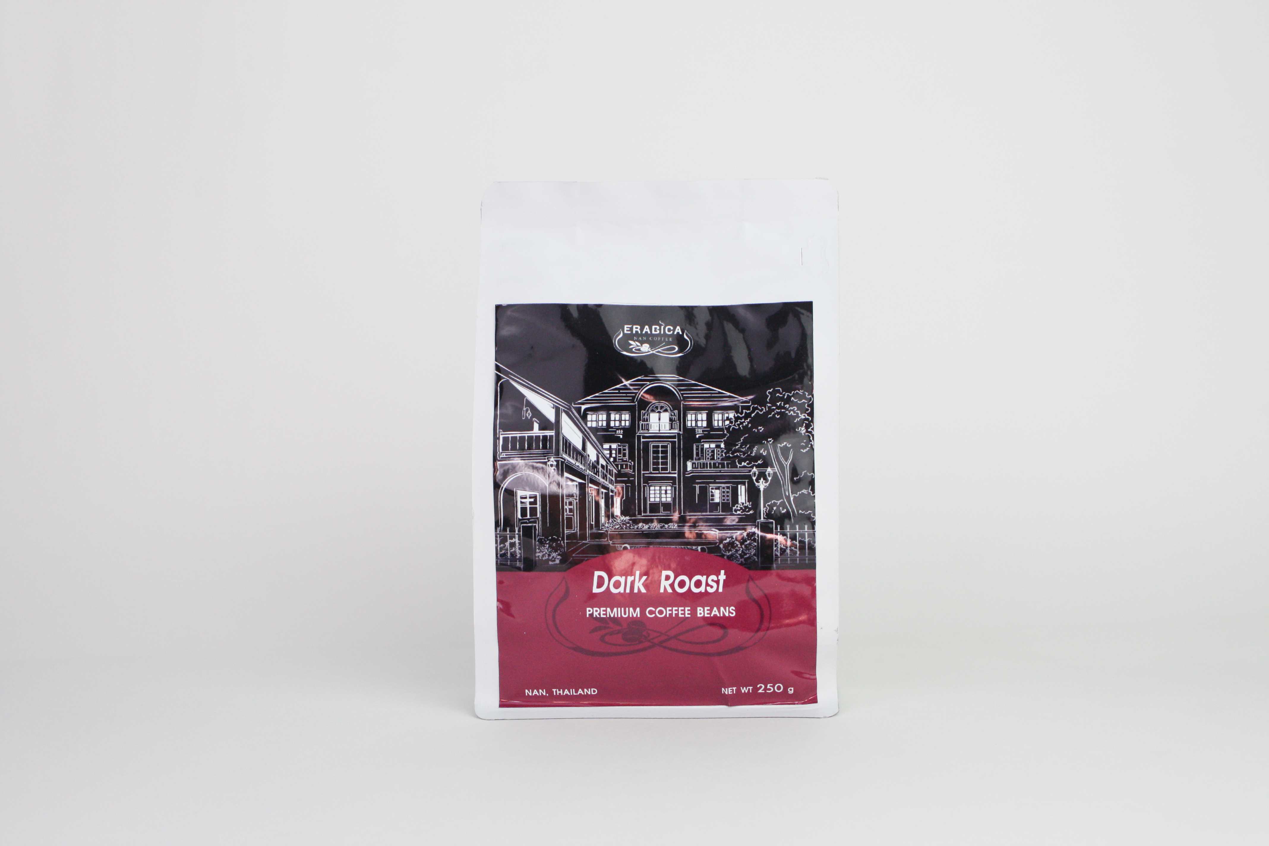 เมล็ดกาแฟ เกรด Premium  คั่วระดับเข้ม (Dark Roast PREMIUM COFFEE BEANS) 250 กรัม