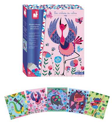 ของเล่นเด็ก 5 ปีขึ้นไป JANOD Art Stamp and Scrub Motives Lovely Animals (LearningWebThai ตัวแทนหลัก)