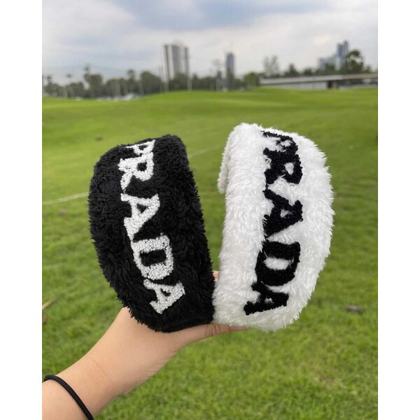 คาดผม PD ขน ขาว-ดำ