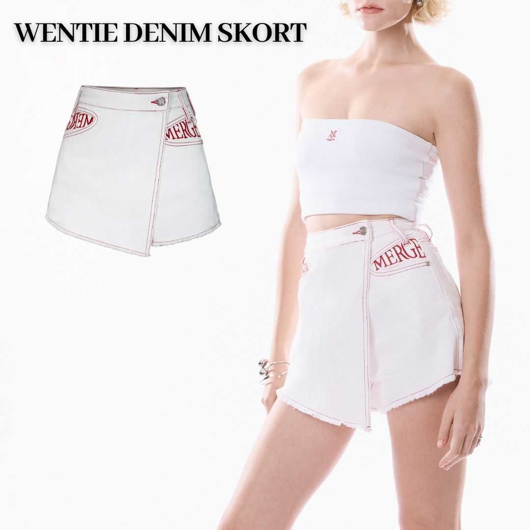 Merge Official - Wentie Denim Skort (พร้อมส่ง)