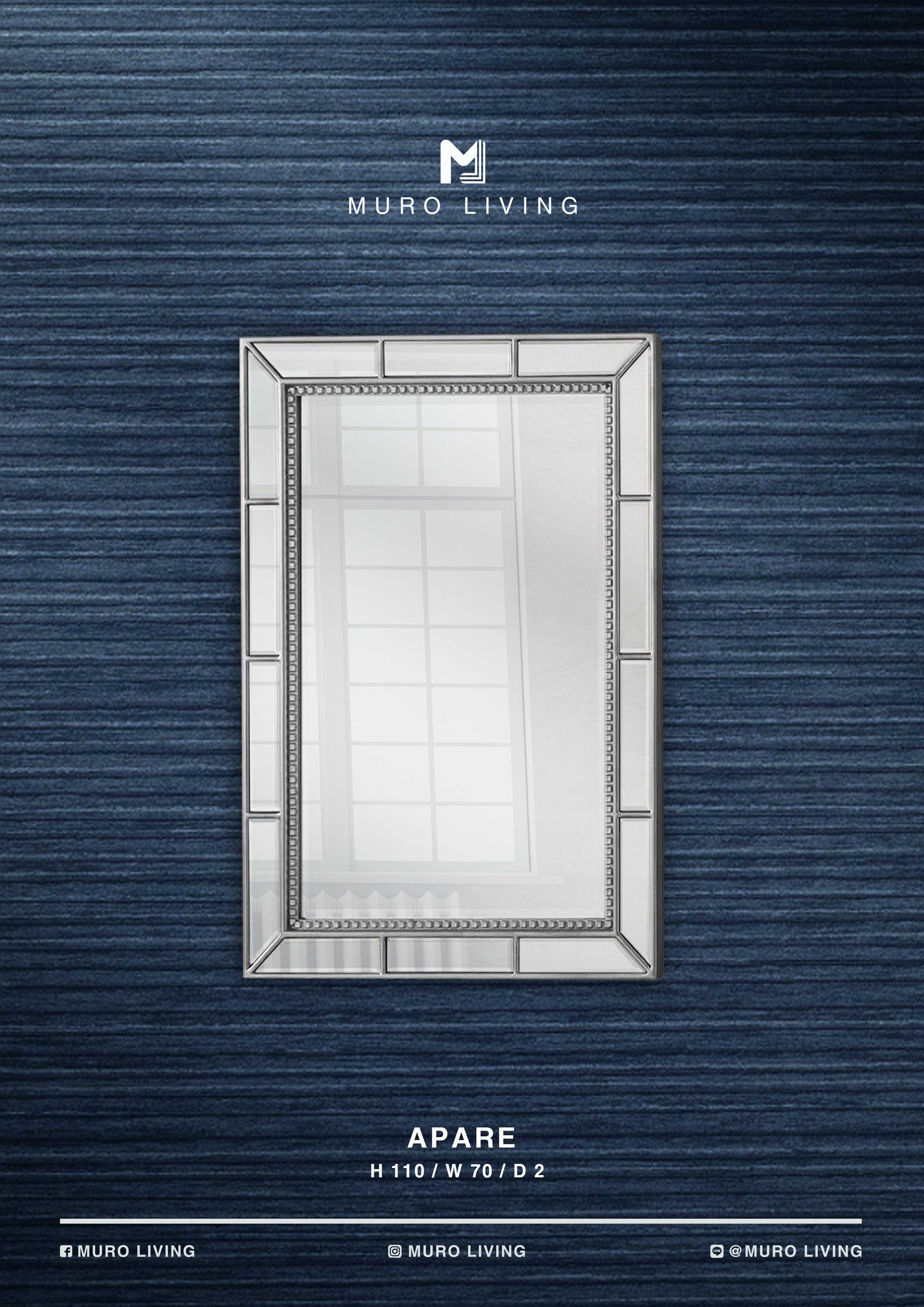 กระจกตกแต่งผนังดีไซน์ Muro Living รุ่น APARE