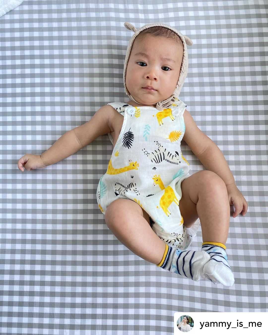 🦒🦓เอี้ยมยีราฟ พร้อมสายปรับระดับได้ cotton 100%🦒🐘