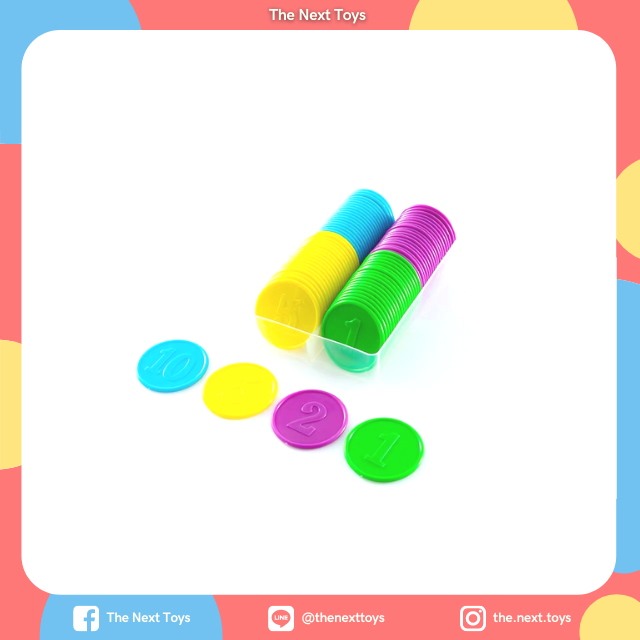 เหรียญของเล่น แบบ2 ของเล่นบทบาทสมมติ