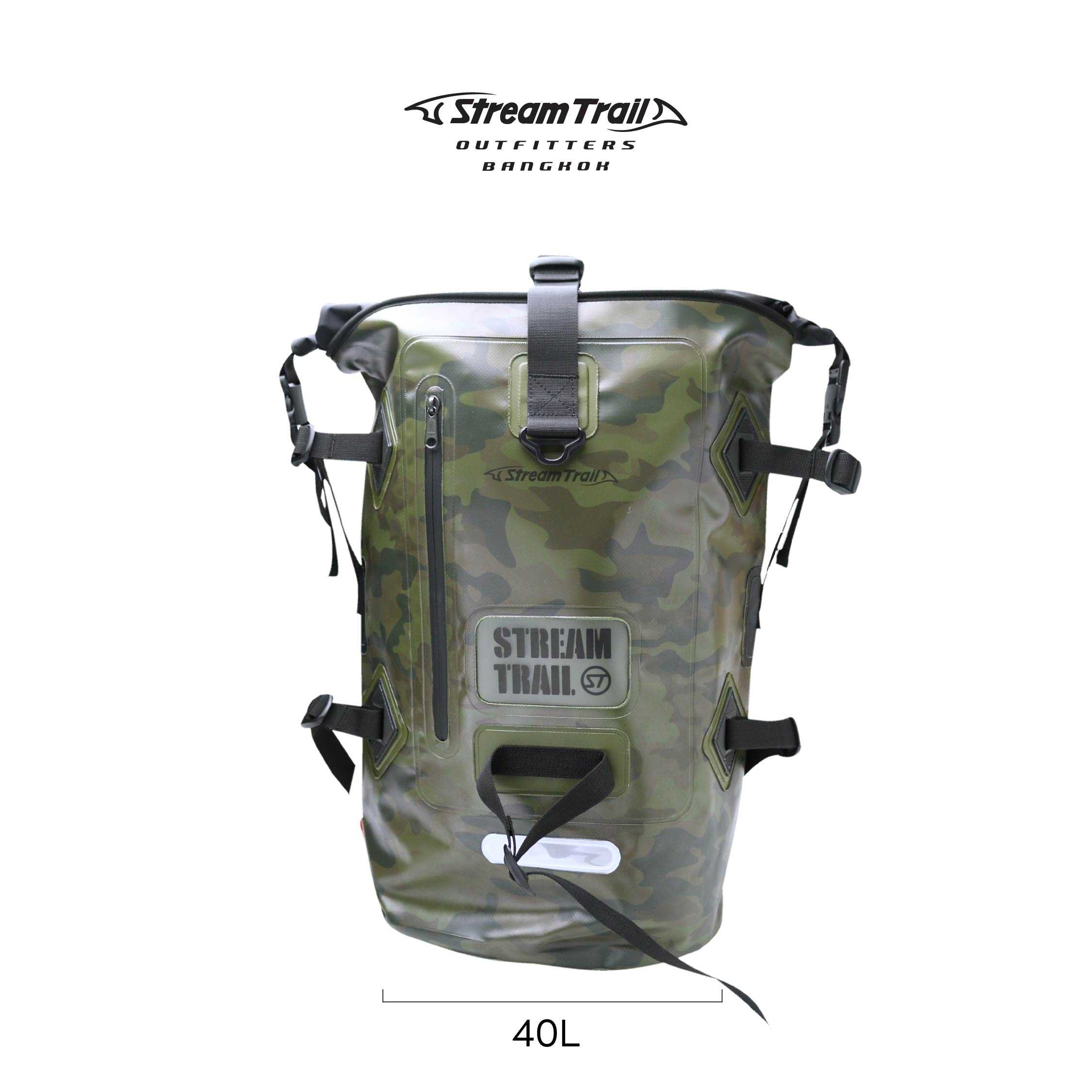 STREAM TRAIL Splash Defender - Dry Tank 40L Camo Backpack