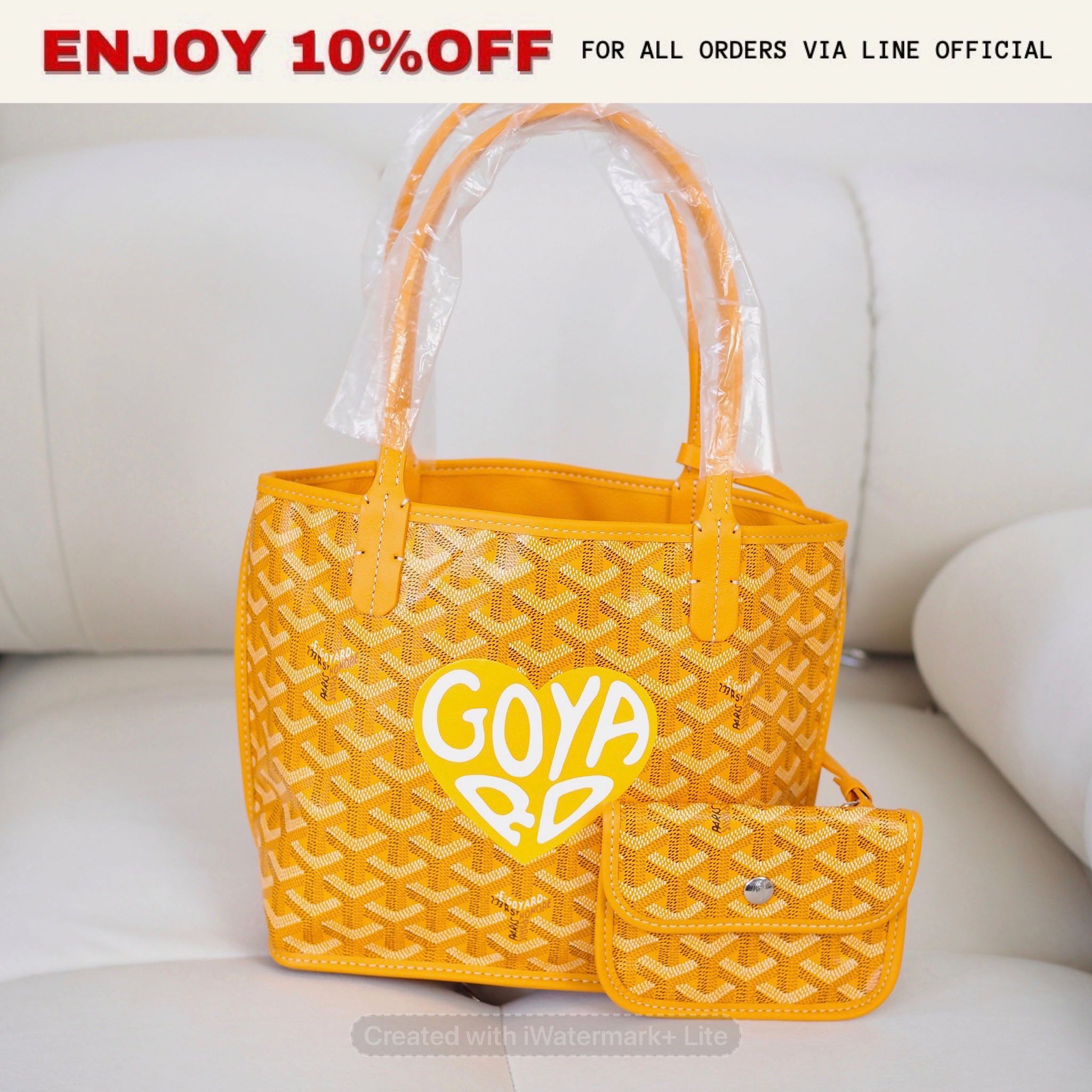 NEW! GOYARD Anjou Mini สี Yellow หัวใจสีเหลือง LIMITED EDITION!! | Bag