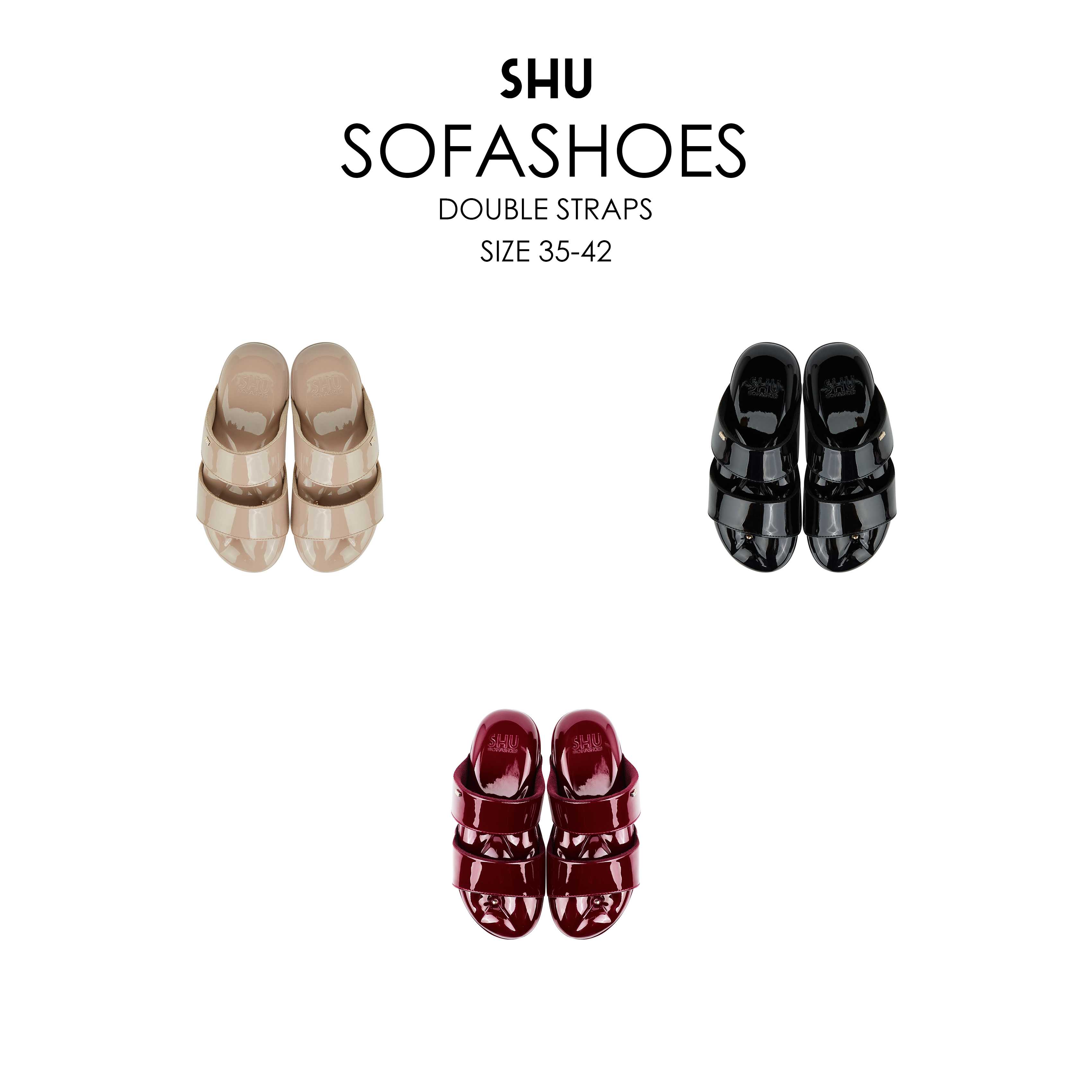 SHU SOFASHOES DOUBLE STRAPS 2.5 นิ้ว - SWSS0233