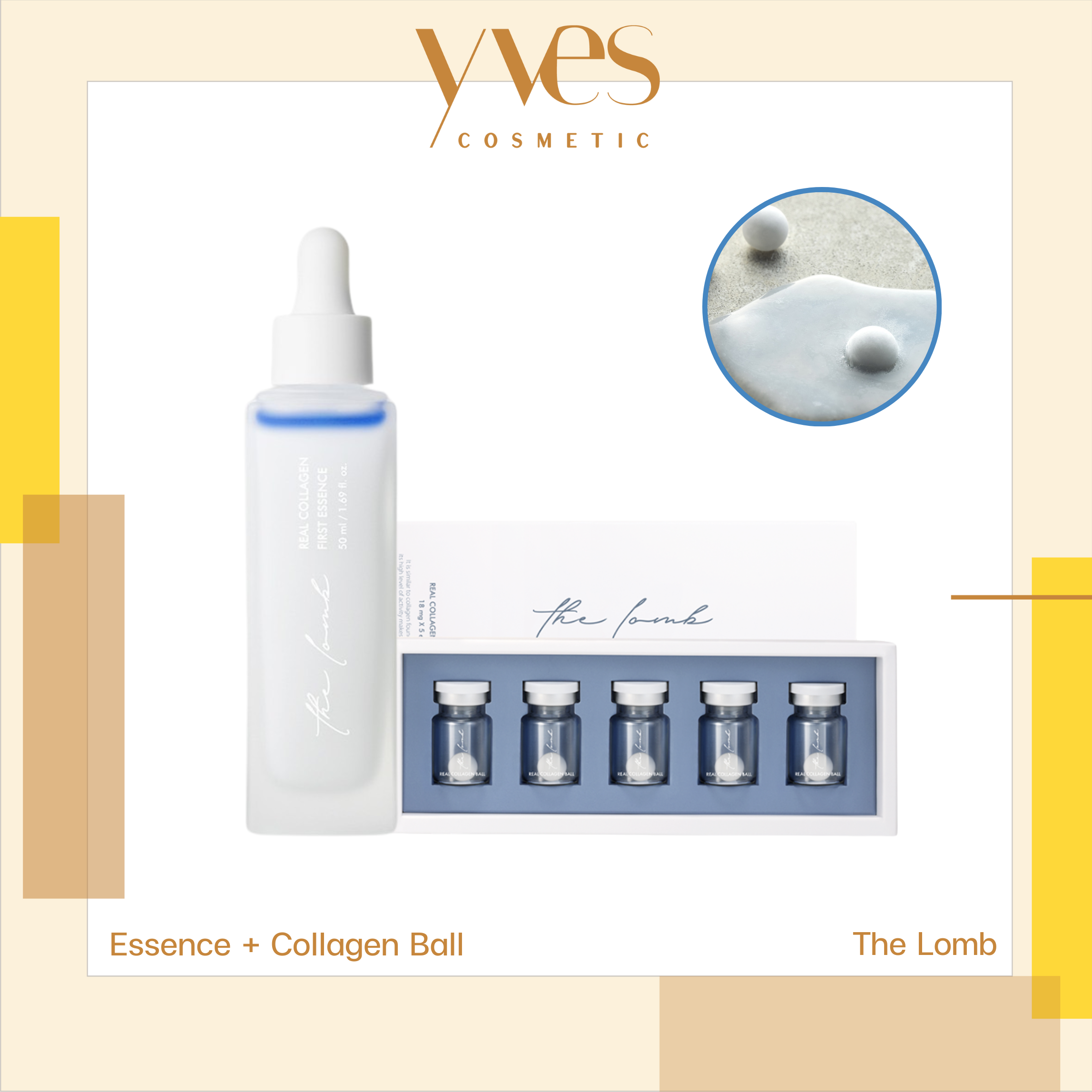 The Lomb Real Collagen (First Essence 50ml / Ball 1 Box)
