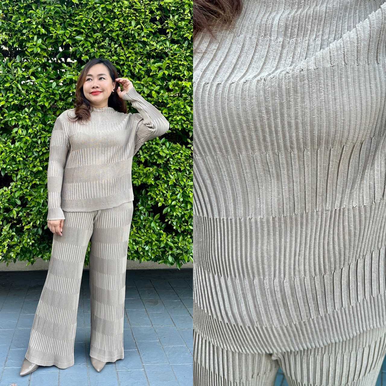 Pleatbynisa A540 เซทอัดพลีท เนื้อผ้าPolyester100%