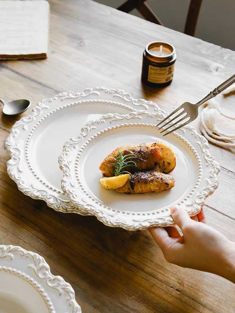 (PRE-ORDER) MORROC V.2 10 INCH PLATE //จานวินเทจสีขาว