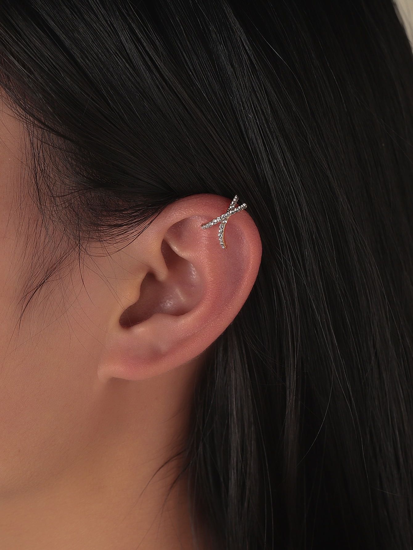 rhinestone earcuff