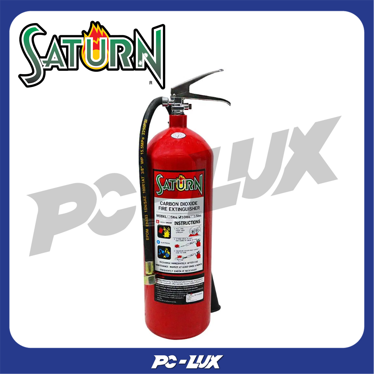 ถังดับเพลิง SATURN CO2 10 ปอนด์