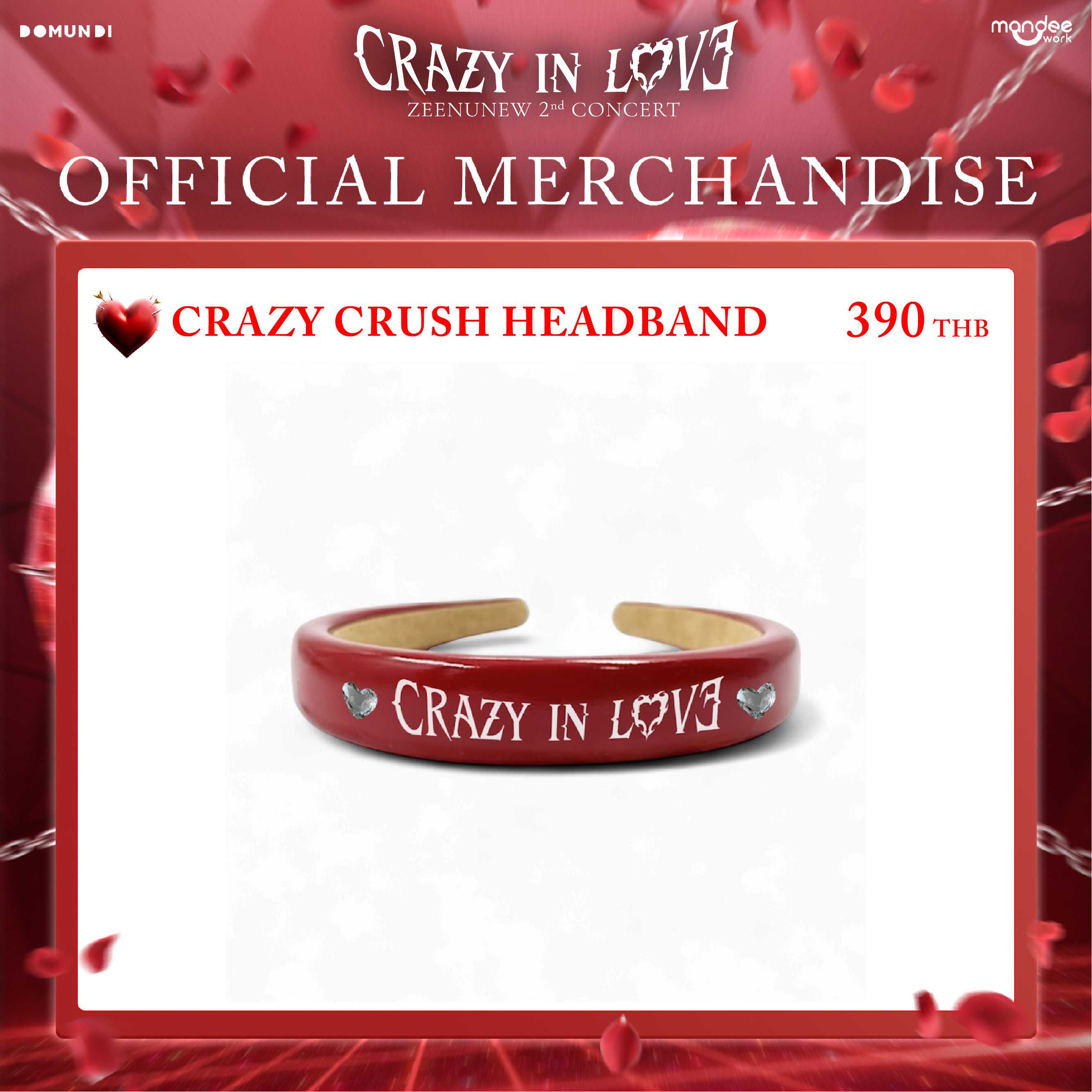 CRAZY IN LOVE OFFICIAL MERCHANDISE  |  Crazy Crush Headband