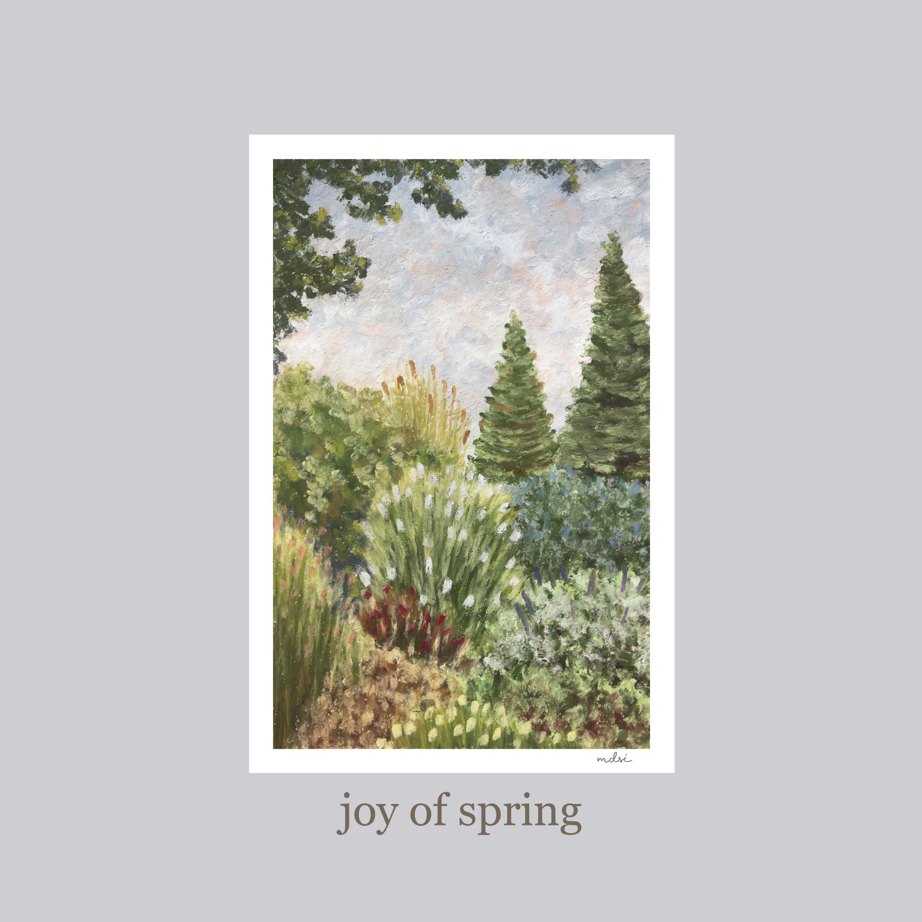 joy of spring postcard