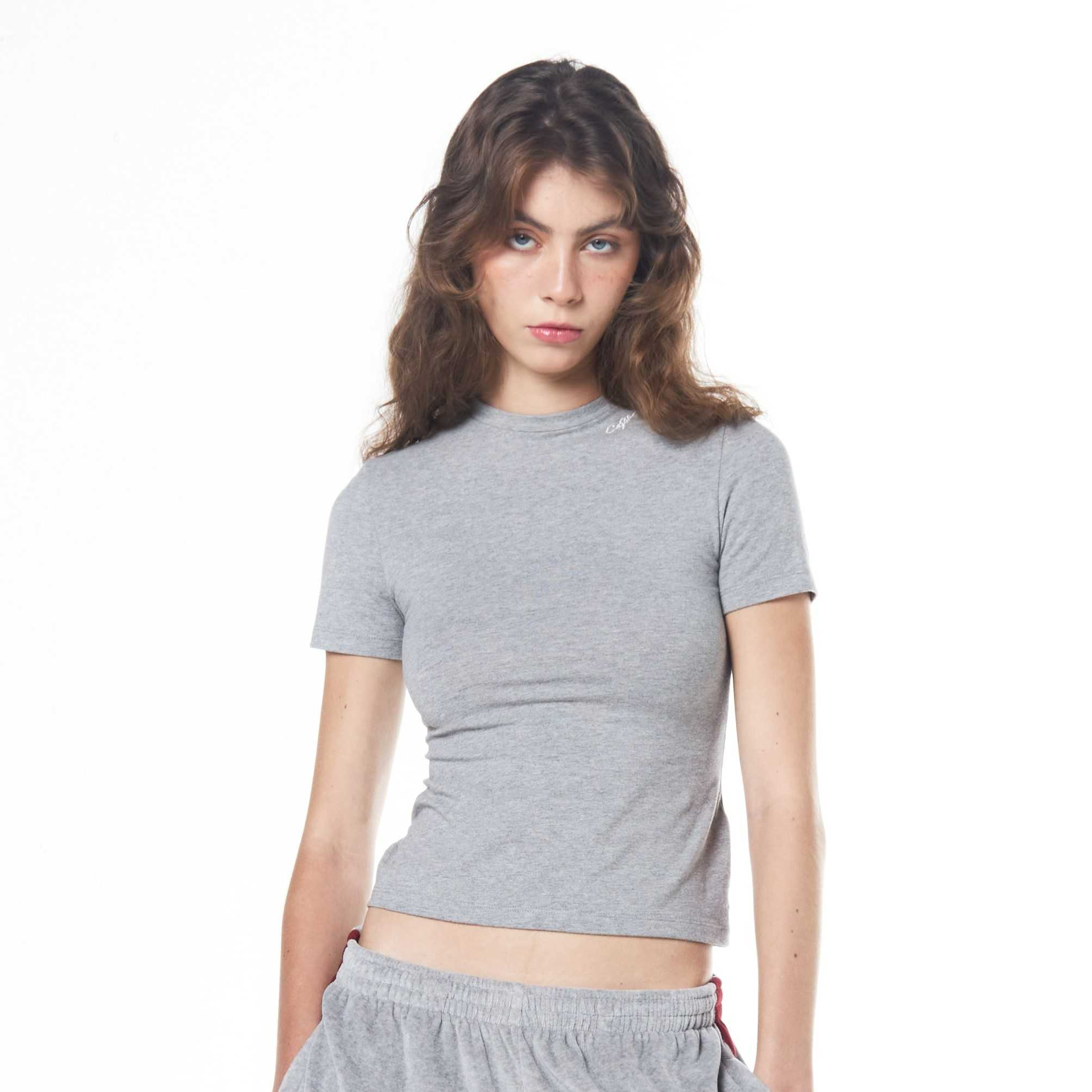 SLIM FIT  TEE (GREY)