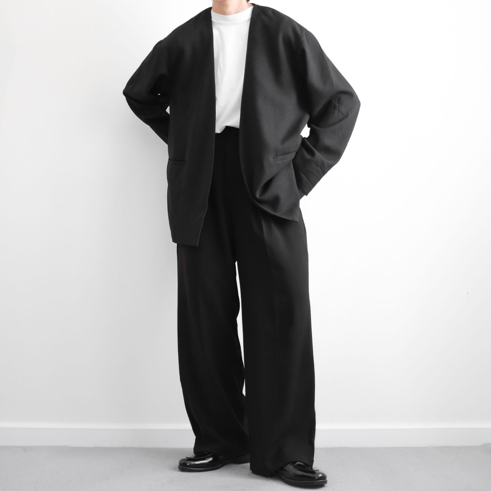 GLOBAL WORK • Relaxed Straight Cotton Oversized Wide Legs Pants 