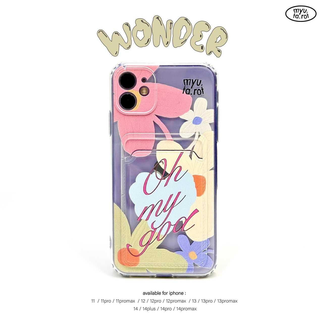 iPhone case with card holder - Wonder