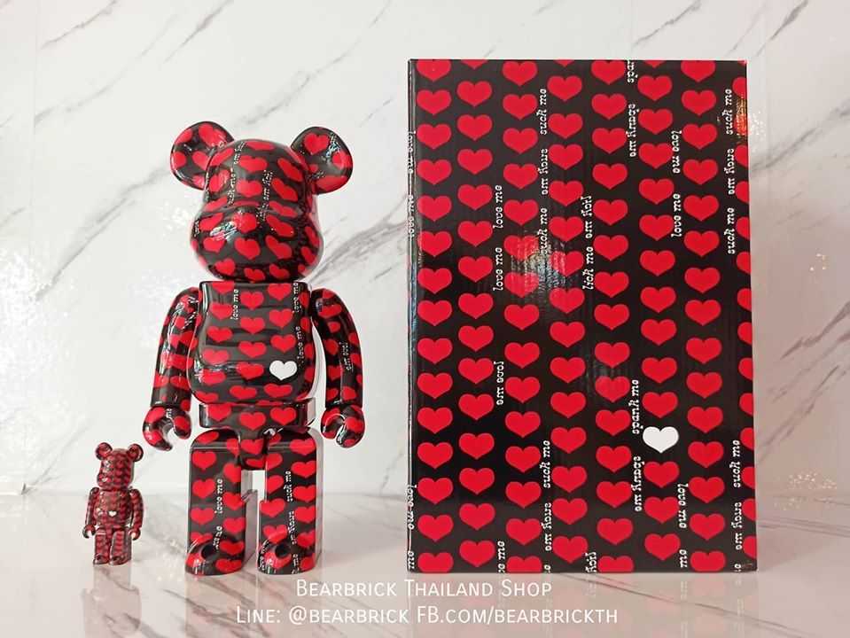 Be@rbrick Amplifier Hide X-Japan Black Heart 100%+400%