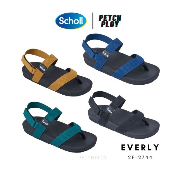 Sale!! Scholl รุ่น Everly 2F-2744 รองเท้าสกอลล์ของแท้ รองเท้าสุขภาพ สวมใส่สบายและทนทาน (ปีผลิต2023)